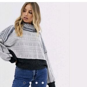 We The Free At The Lodge Fair Isle Cropped Top